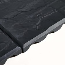 Square Stomp Stone Black Slate