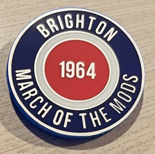 Scooter mod badge brighton - scooter,