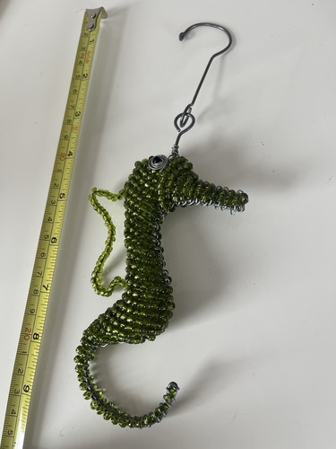 Seahorse beaded hanging - seahorse,