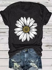 Women Daisy Floral Graphic