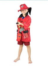 Children’s Firefighter Fancy Dress Costume AGE 5-7 YEARS Dress Up New Bodysocks