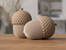 Set of 2 Acorn Storage Jars