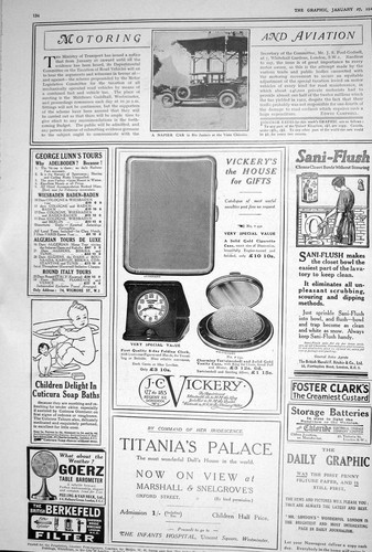 Old 1923 napier car lifebuoy - napier,