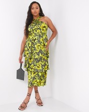 Joanna Hope Satin Tiered Maxi