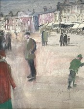 John Thompson Northern British Fine Art Mixed Media on Paper 