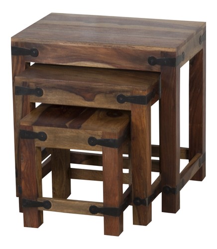 Nest tables sheesham metal - nest,