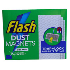 Flash Dust Magnet Dry Pads Refills Speedmop Traps Dust & Allergens Easy Sweep