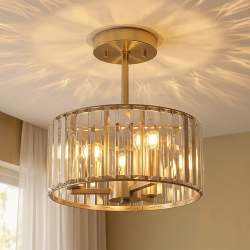 Homcom semi flush - semi, modern