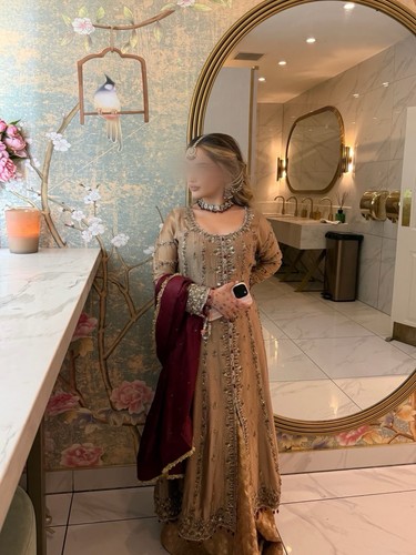 Women gold wedding outfit - women's,