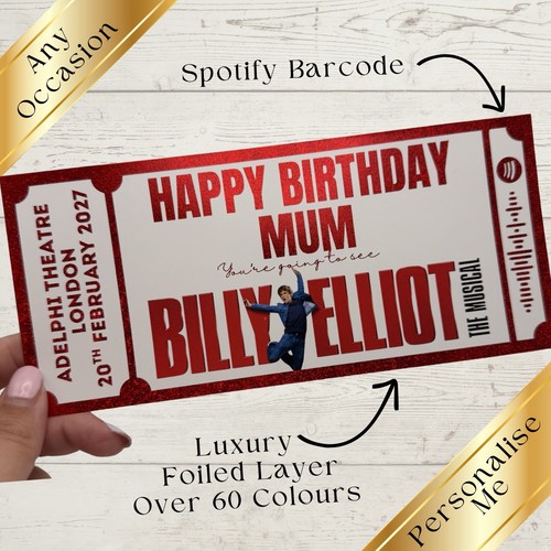 Billy elliot theatre ticket - theatre,