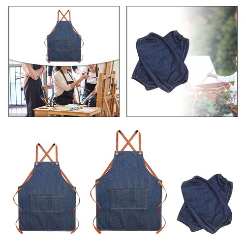 Denim apron chef art - apron,