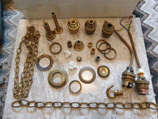 Job Lot of Brass Lamp Fittings - Various Items
