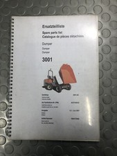 NEUSON MODEL 3001-AC SPEED SPARE PARTS LIST DUMPER