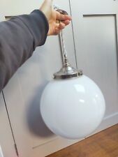 Vintage  10" milk/white glass