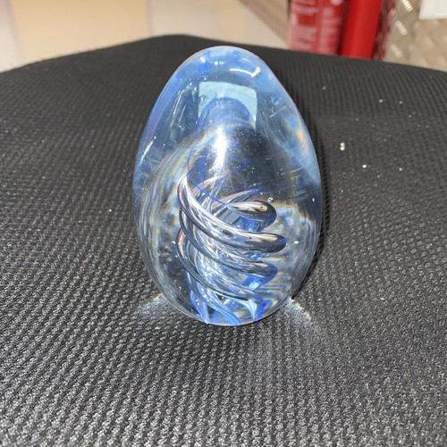 Clear paperweight egg - paperweight,