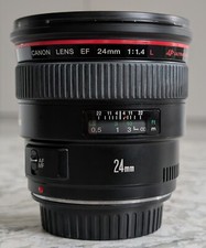 Canon 24mm 1.4L USM Wide angle AF professional lens. Mint condition.