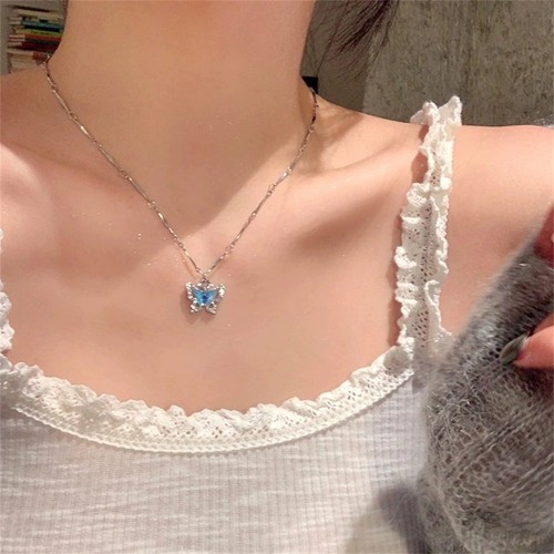 Butterfly pendant chain - butterfly,