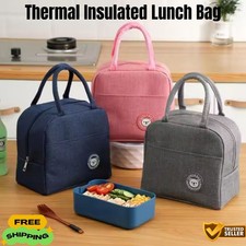 Thermal Insulated Lunch Bag Cool Bag Food Storage Picnic Lunch Box Adult Kids UK