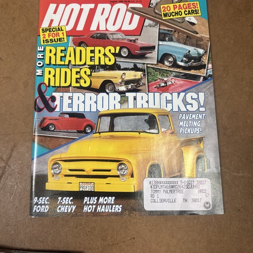 August 1990 hot rod magazine - rod,