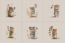 Field Mice Cushion Bag Panel