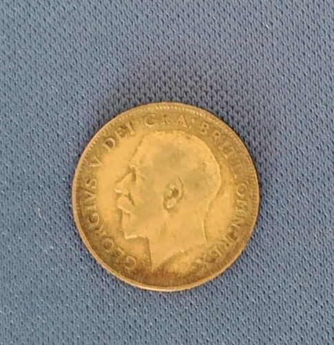 George silver sixpence and - george, v