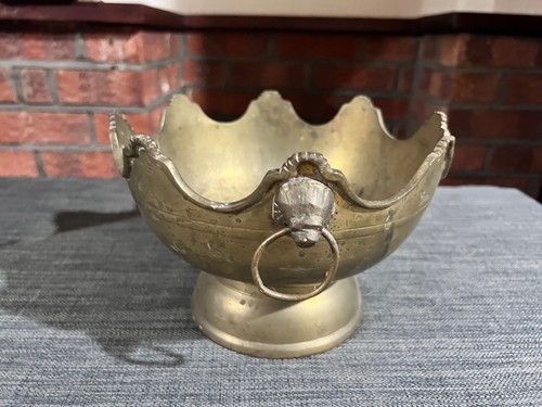 Vintage brass crown rim - vintage,