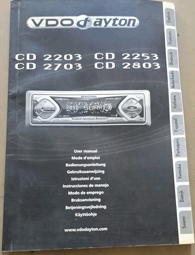 Vdo dayton user manual - vdo,