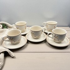 St Michael Vintage Harvest 5x Cups and Saucers Tea Coffee M&S