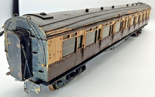 GWR Car Coach Brown Cream 7mm O-Gauge Kitbuilt Crest Logo London to Bristol