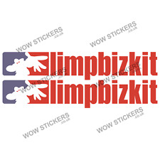 2 x Limp Bizkit Music Band sticker mancave  laptop skateboard van decal