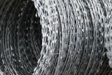 Industrial Security Razor Wire 10m/65m long Coiled Concertina Type Barb Fencing