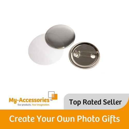 38mm round metal - 38mm, pin