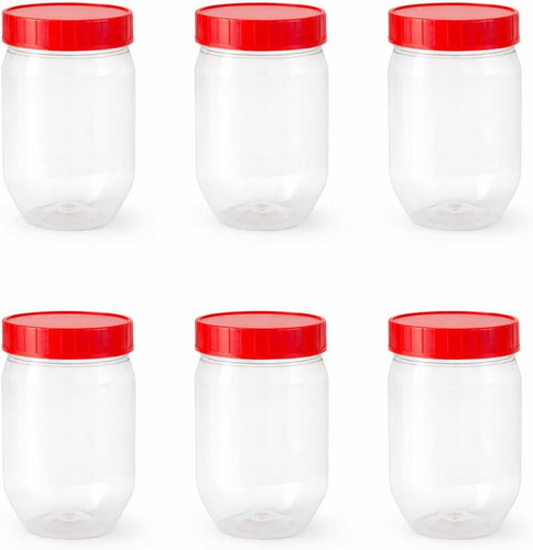 Plastic food storage jars - storage,