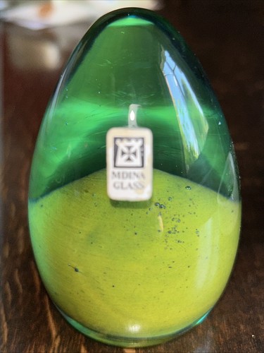 Mdina glass paperweight - mdina,