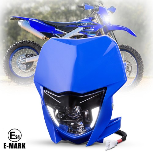 Drl led headlight blue - blue, bezel