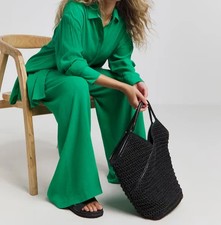 SIMPLY BE LADIES GREEN CRINKLE