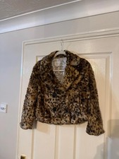 Women's Faux Fur Leopard Print