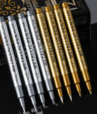 Pilot Metallic Super Gold & Silver Extra Fine Permanent Marker Paint Pens