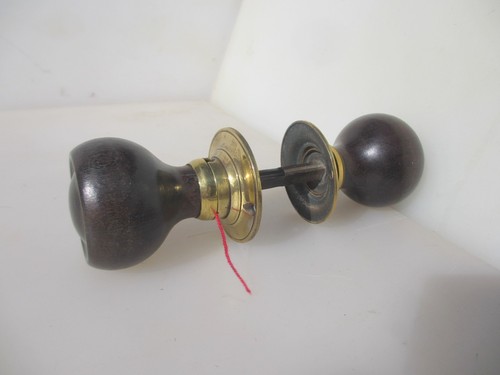 Victorian wooden door knobs - wooden,