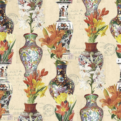 Cream silver wallpaper funky - cream,