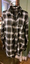 Ladies Navy Blue Checked Shirt
