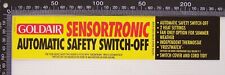 VINTAGE GOLDAIR SENSORTRONIC HEATER ADVERTISING PROMO STICKER