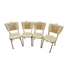 1950s Dinette Chairs – Mid-Century Vinyl & Metal Kitchen Dining Set