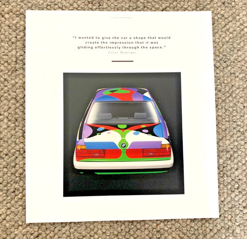 Bmw art car - cesar, manrique