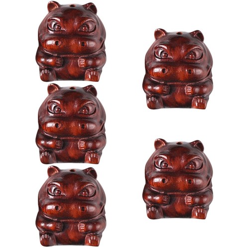 Set reusable wooden hippo - 5,