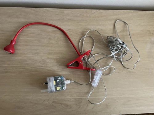 Ikea red led spot - ikea, clamp