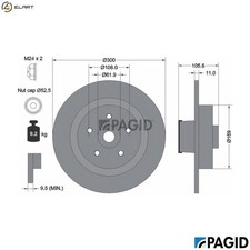 Brake disc 55529nc - 55529nc, for