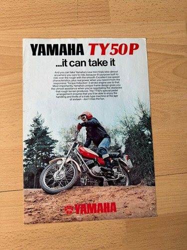 Yamaha ty50p sales leaflet - yamaha,