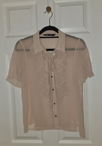 Zara frilly pussy bow blouse - zara,