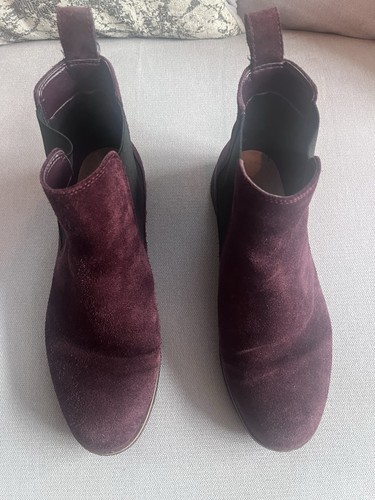 Clarks womens burgundy suede - clarks,
